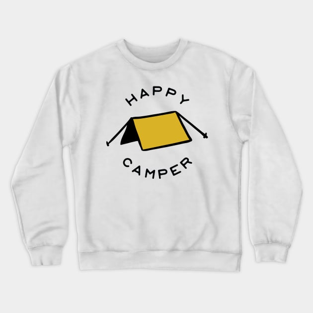 Happy Camper Crewneck Sweatshirt by BundleBeeGraphics